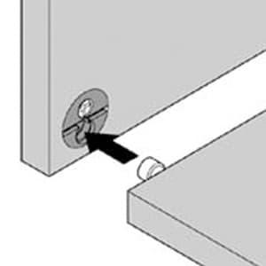 Blum Brown Connecting Screw and Housing