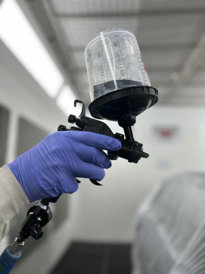 Spray Gun Cup Collars, PPS Version 2.0 Basic, application