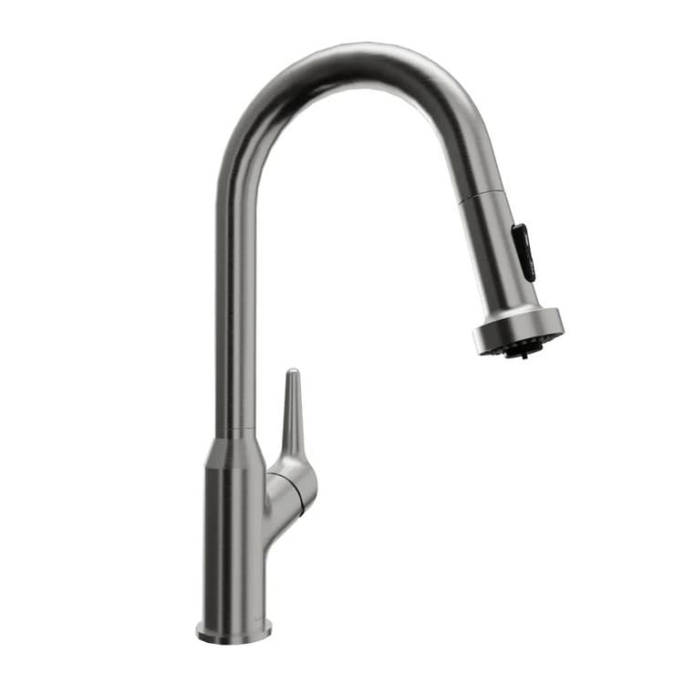 Karran Scottsdale Stainless Steel Single Handle Pull-Down Dual Function Kitchen Faucet, 1.8GPM, 360 Degree, ADA Compliant, KKF250SS, detail 7