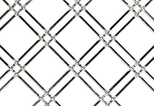 Color reference, Kent Design 114-1/4F, Flat Crimped Wire, Bright Chrome, 114 1/4F BC 24X72