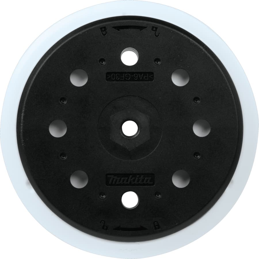Makita Replacement Pad Soft 8-hole 6" Round Pad - Vacuum Hook and Loop, - 197314-7, detail 4