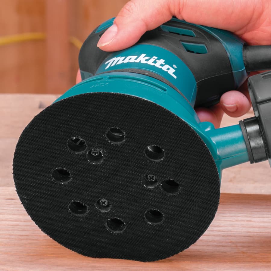 Makita Replacement Pad 8-hole 5" Round Pad - Vacuum Hook and Loop, - 743081-8, detail 2