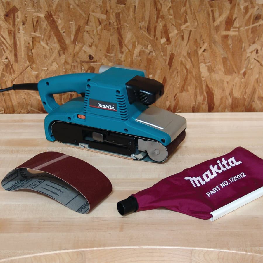 Makita Belt Sander Corded 8.8A Motor, Vacuum, - 9404, detail 2