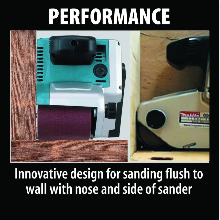 Makita Belt Sander Corded 8.8A Motor, Vacuum, - 9903, detail 4