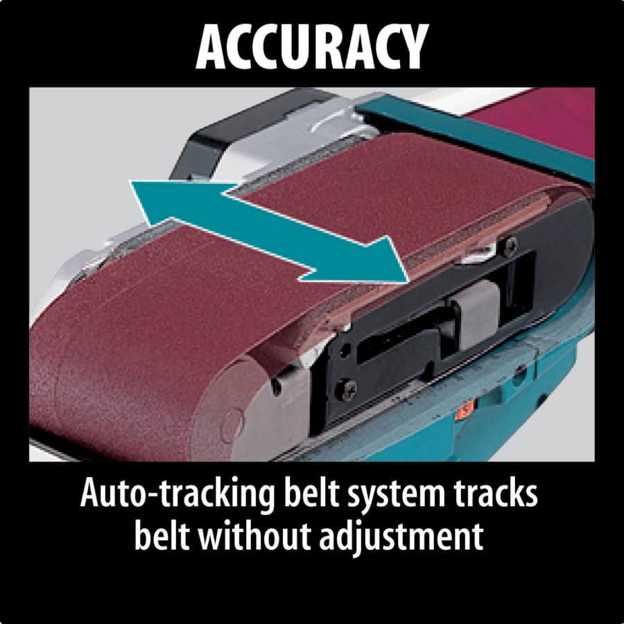 Makita Belt Sander Corded 8.8A Motor, Vacuum, - 9920, detail 2