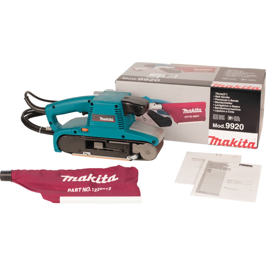 Makita Belt Sander Corded 8.8A Motor, Vacuum, - 9920, detail 6