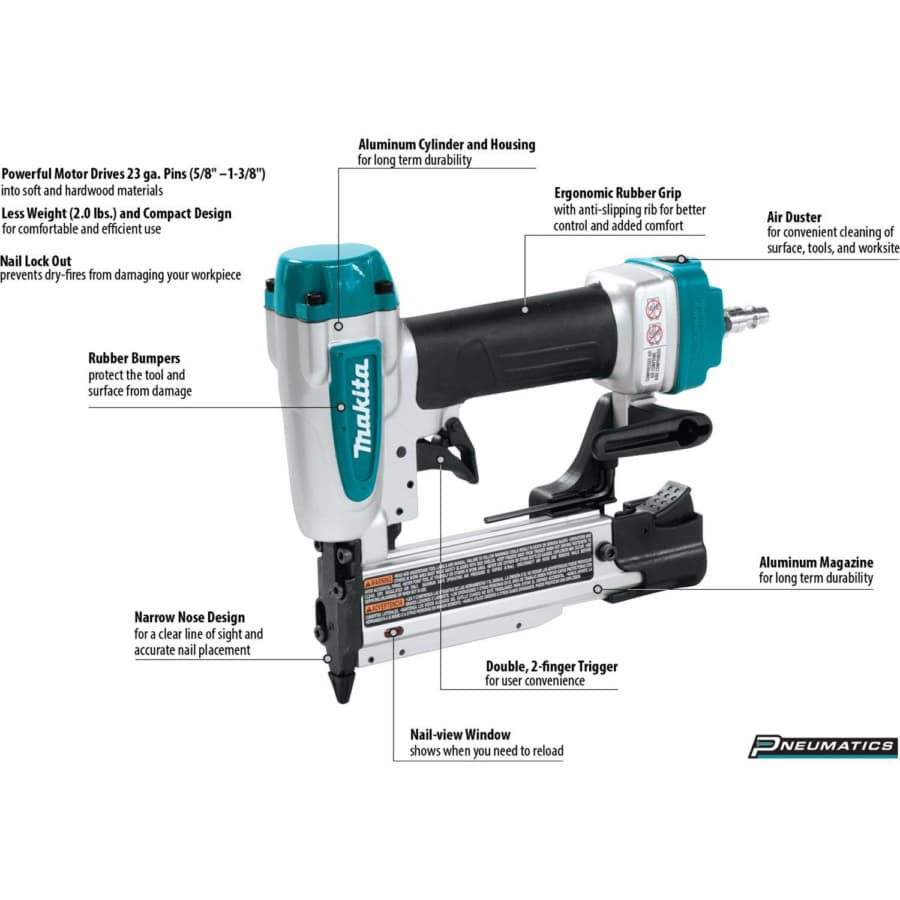1-3/8" x 23 Gauge Pin Nailer, detail 7