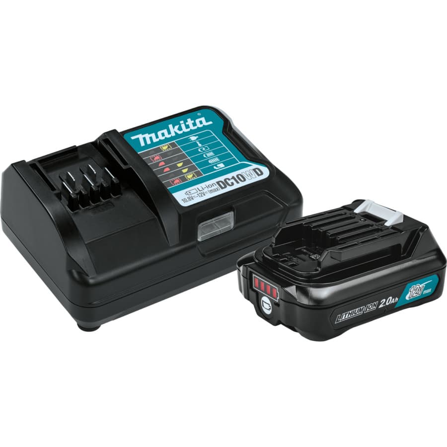 Makita 12V Max CXT Lithium-Ion 2.0 Ah Battery - BL1021B, detail 4
