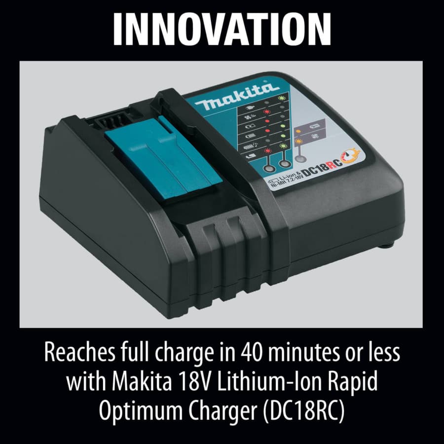 Makita 18V LXT Lithium-Ion 4.0 Ah Battery - BL1840B, detail 7