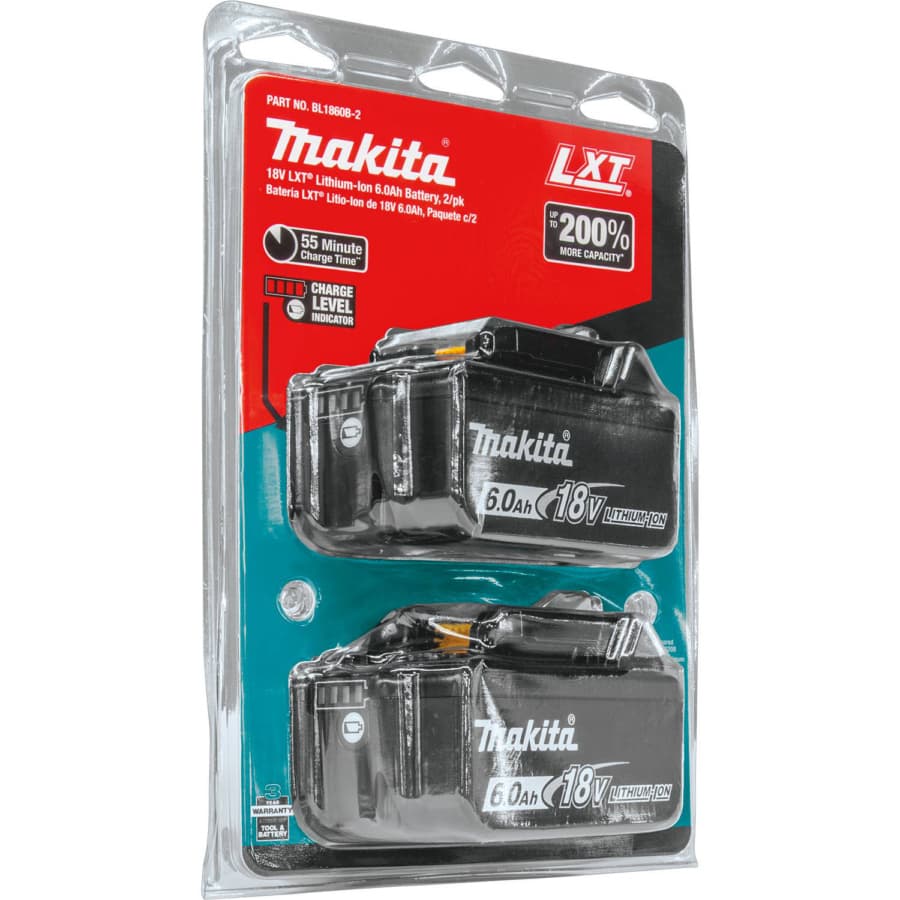 Makita 18V LXT Lithium-Ion 6.0 Ah Battery - BL1860B, detail 8