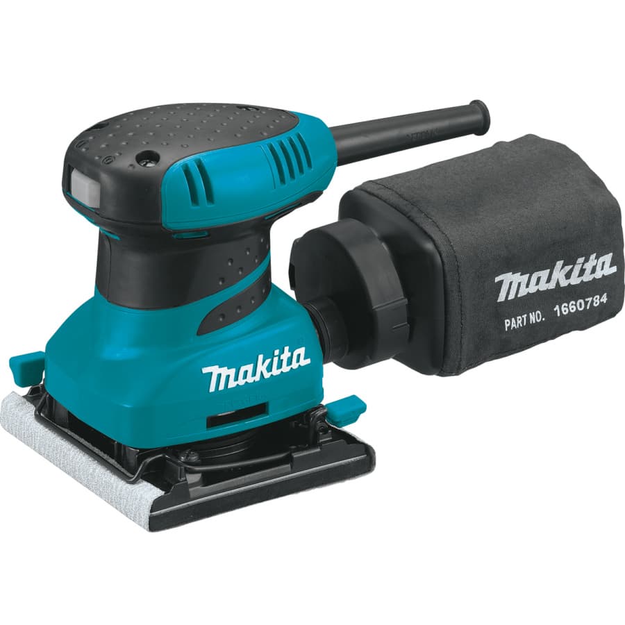 Makita Finish Sander Corded 2A Motor with 4-1/2 x 4" Pad, Vacuum, - BO4556K, detail 1