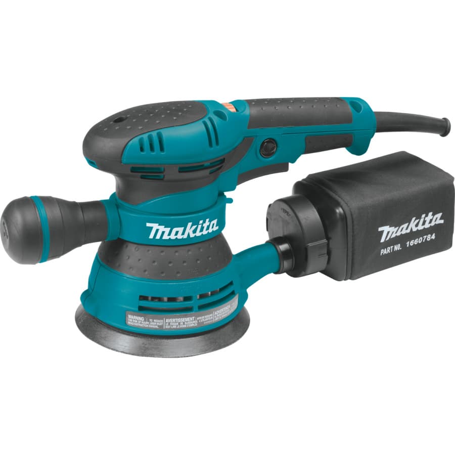 Makita Orbital Sander Corded 3A Motor with 5" Round Hook and Loop Pad, Vacuum, - BO5041, detail 1