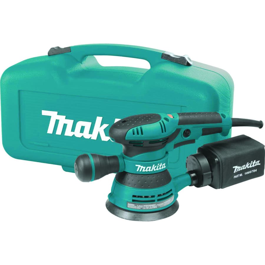 Makita Orbital Sander Corded 3A Motor with 5" Round Hook and Loop Pad, Vacuum, - BO5041K, detail 9