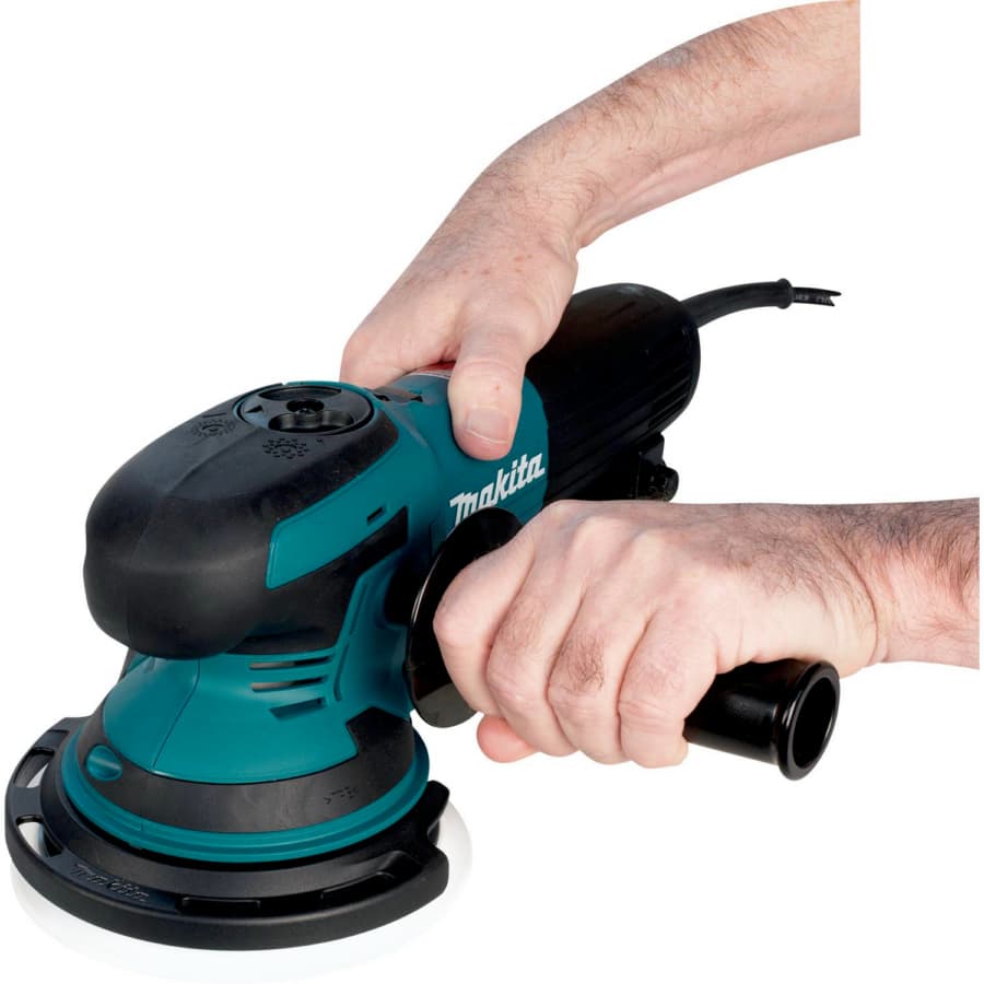 Makita Orbital Sander Corded 6.6A Motor with 6" Round Hook and Loop Pad, Vacuum, - BO6050J, detail 5