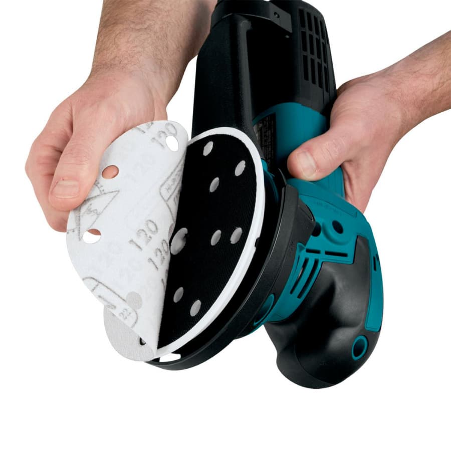 Makita Orbital Sander Corded 6.6A Motor with 6" Round Hook and Loop Pad, Vacuum, - BO6050J, detail 6