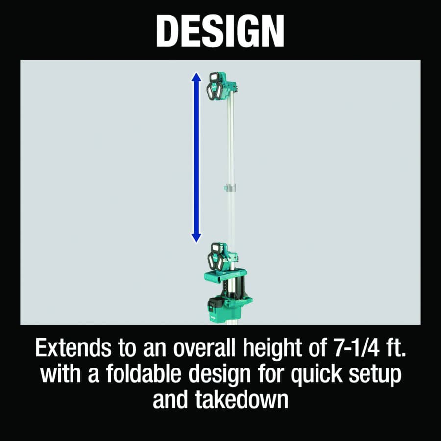 Makita, Cordless LED Multi Directional Work Light, 18V, Bare Tool, DML814, detail 6
