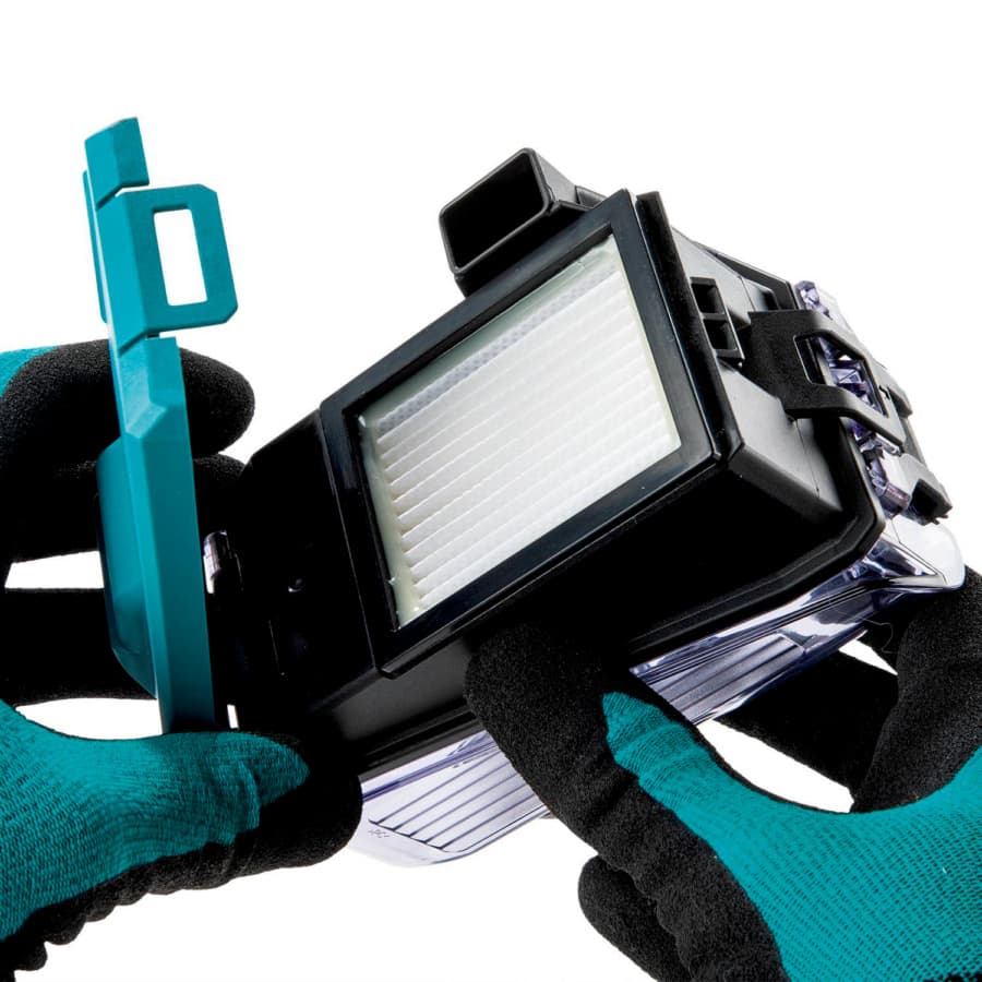 Makita Dust Extractor Attachment with HEPA Filter Cleaning Mechanism for GRH10, detail 1