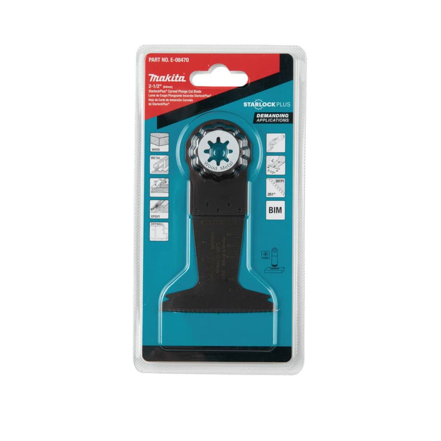 2-1/2" StarlockPlus Oscillating Multi-Tool Bi-Metal Curved Plunge Cut Blade, detail 1