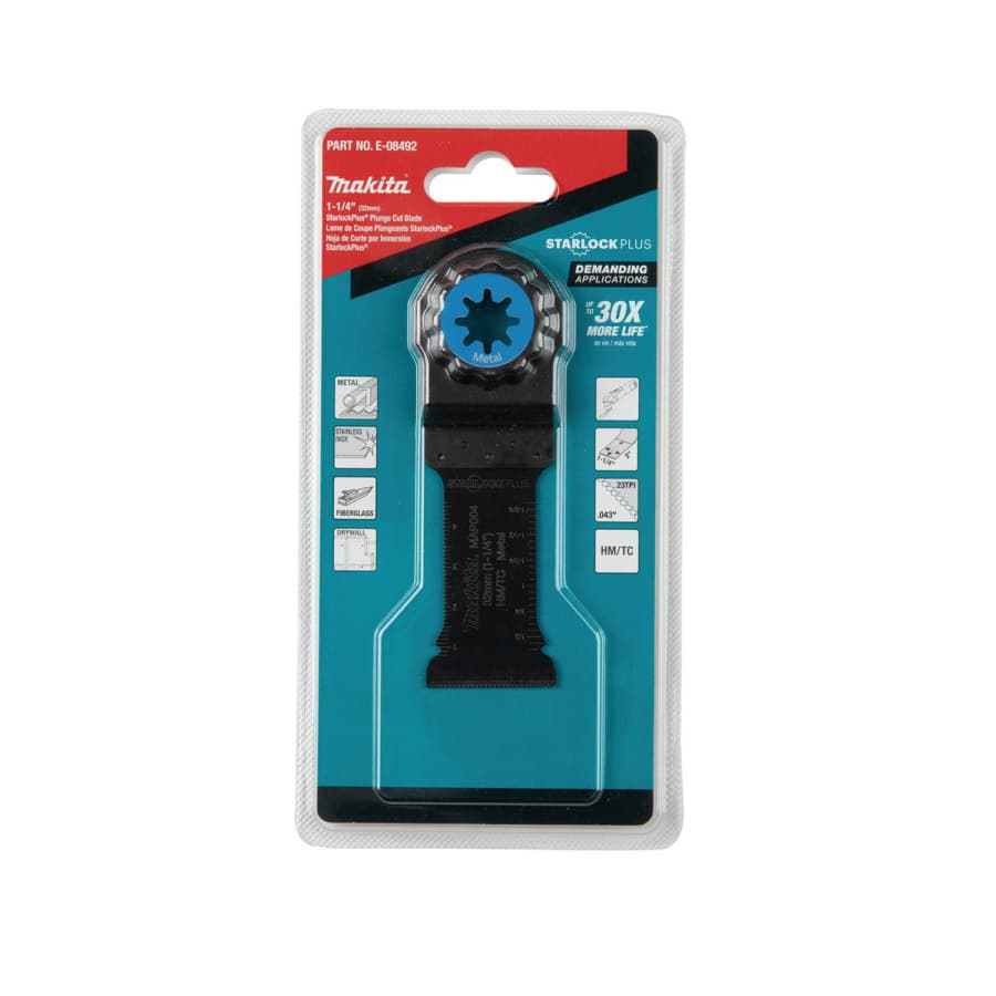 1-1/4" StarlockPlus Oscillating Multi-Tool Teeth Plunge Cut Blade for Metal Cutting, detail 2