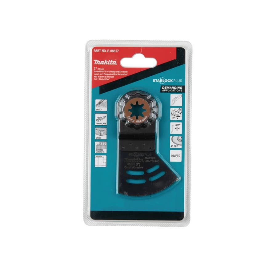 StarlockPlus Oscillating Multi-Tool 2-in-1 Plunge/Saw Carbide Coated Rim 40 Grit Grout/Abrasive Blade, detail 2
