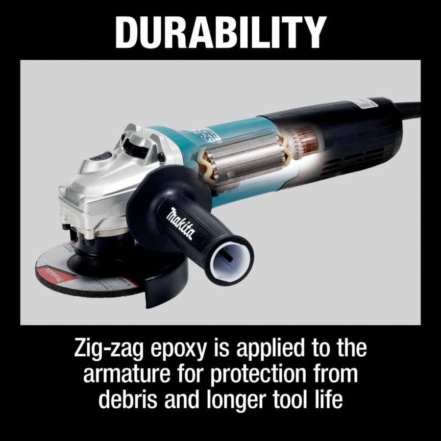 Makita 4-1/2" Angle Grinder SJS II Variable Speed Corded 15 Amp, 11500 rpm - GA4591, detail 6