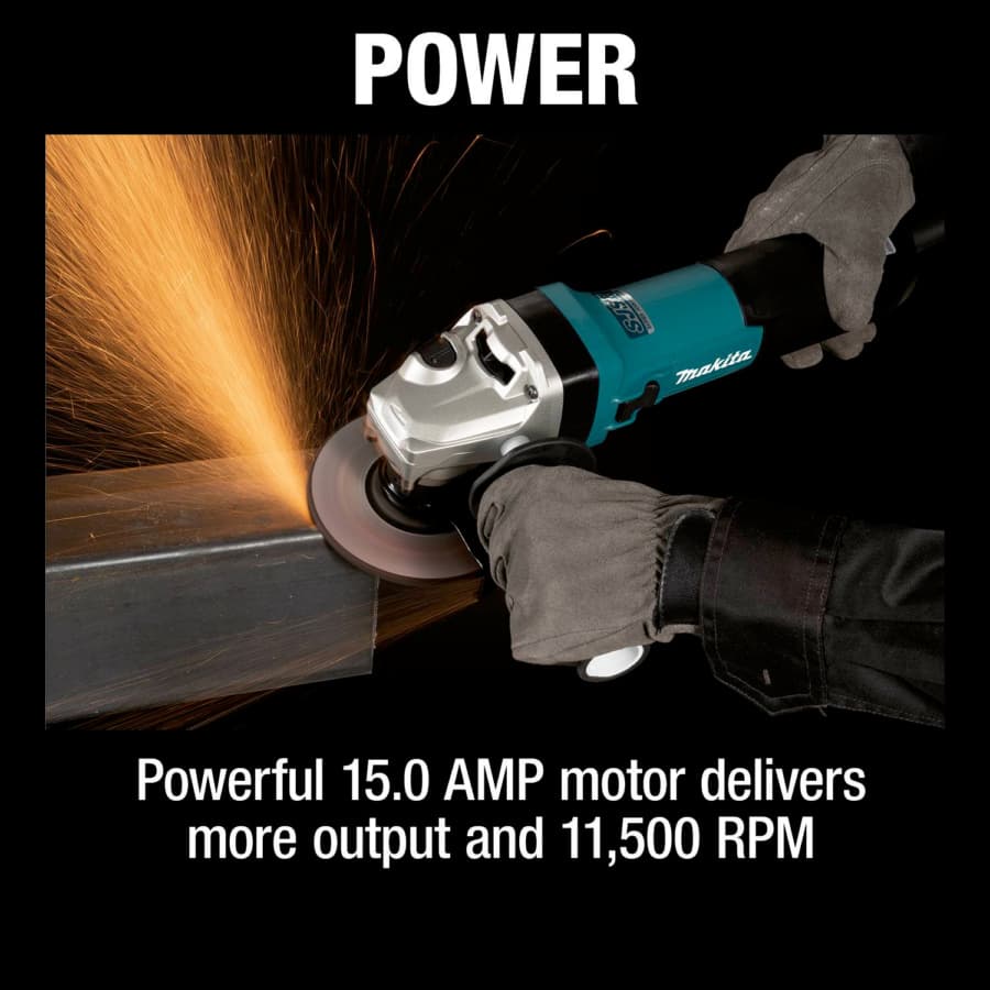 Makita 5" Angle Grinder SJS II Corded 15 Amp, 11500 rpm - GA5092, detail 7