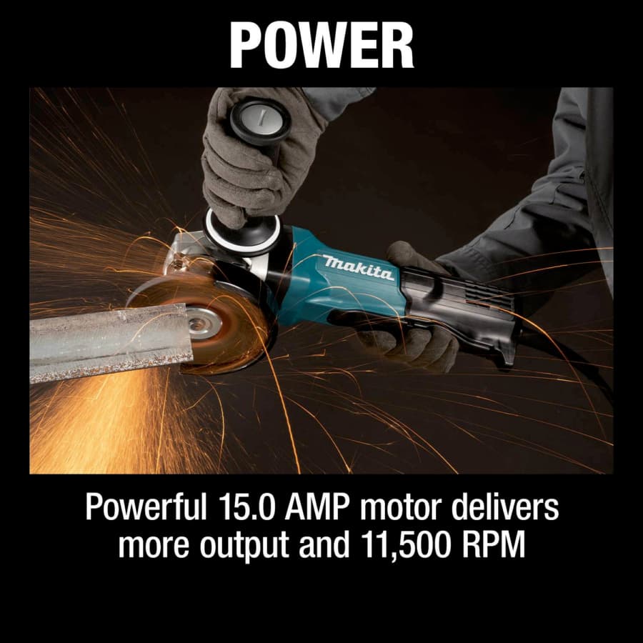 Makita 5" Angle Grinder SJS II Corded 15 Amp, 11500 rpm - GA5095, detail 7