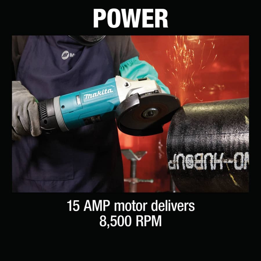 Makita 7" Angle Grinder Corded 15 Amp, 8500 rpm - GA7080, detail 6