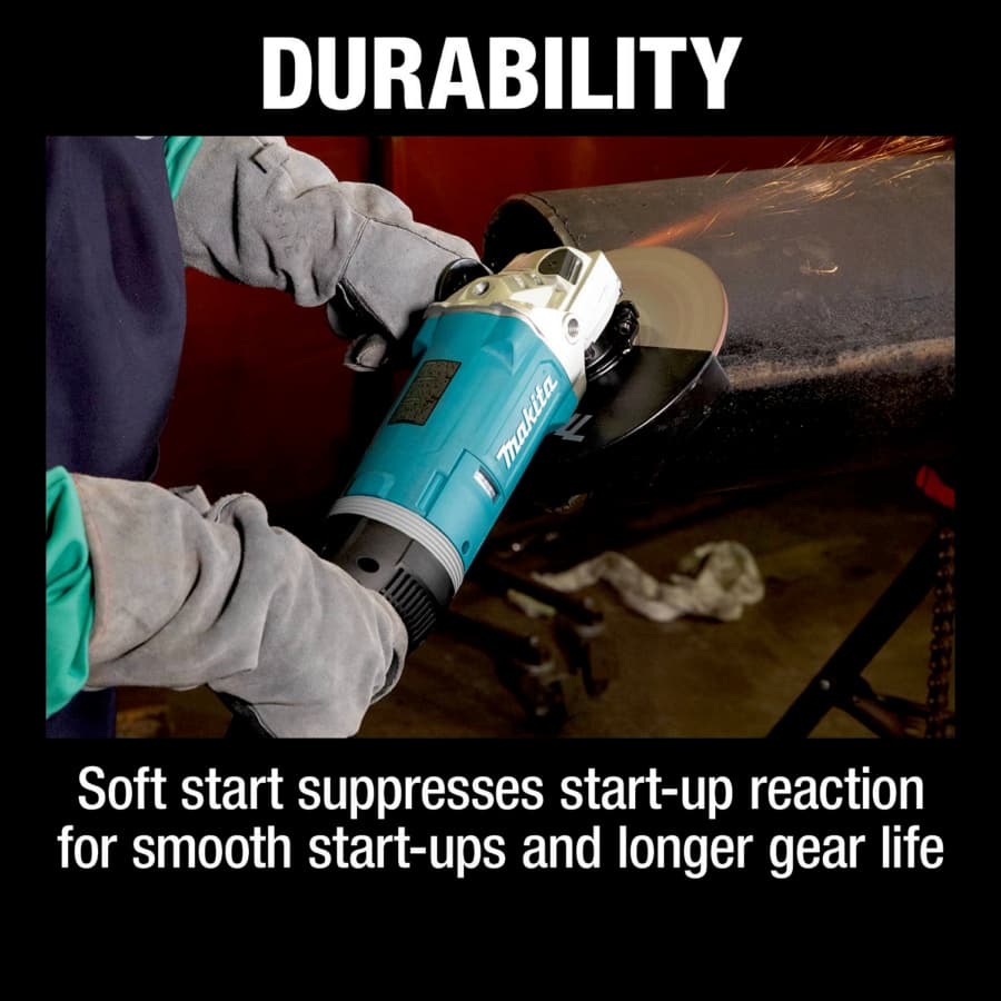 Makita 9" Angle Grinder Corded 15 Amp, 6600 rpm - GA9080, detail 5