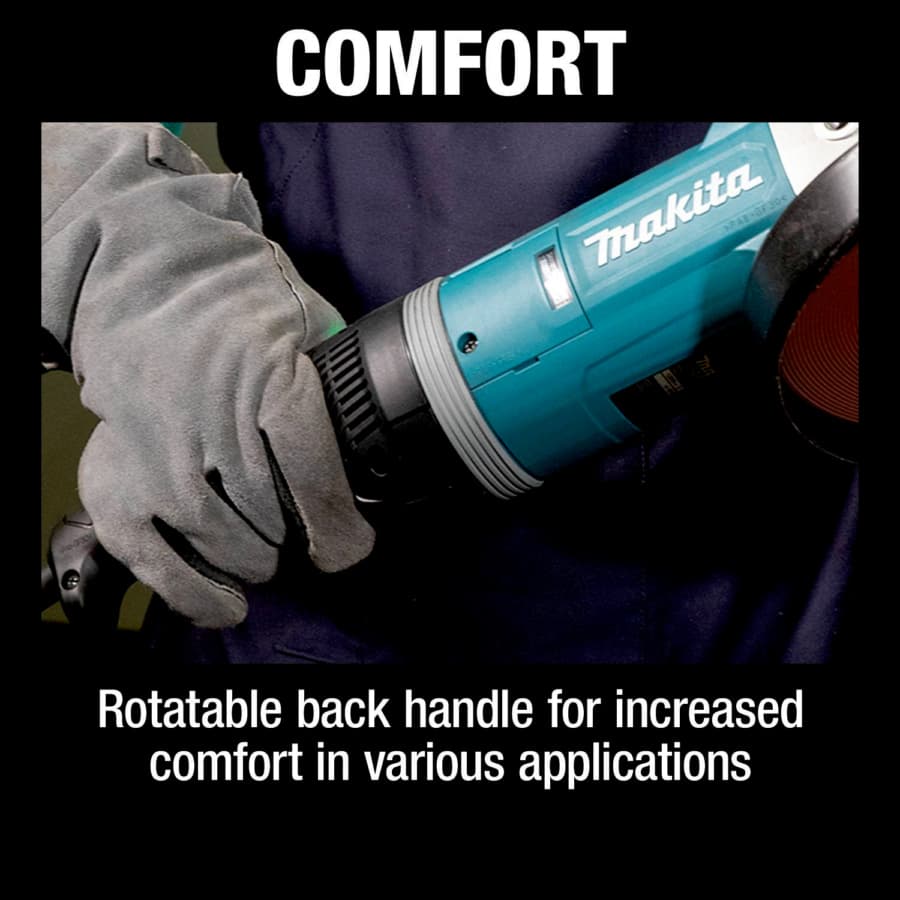 Makita 9" Angle Grinder Corded 15 Amp, 6600 rpm - GA9080, detail 6