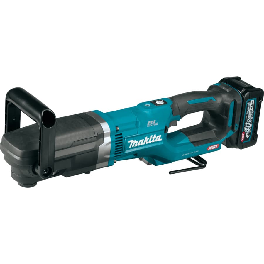 Makita Right Angle Drill/Driver 7/16" 40V max XGT® Lithium-Ion Cordless Brushless Motor, 4.0 Ah Battery Included - GAD02M1, detail 1