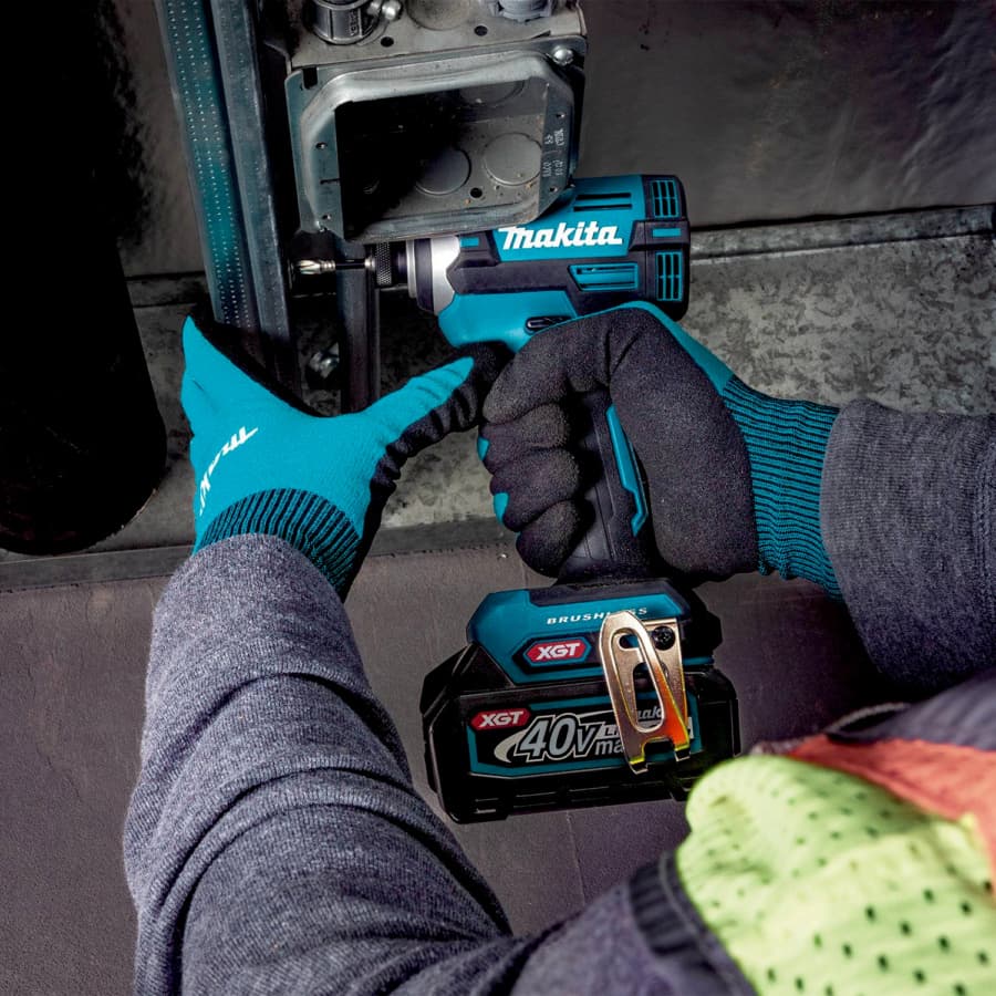 Makita Impact Driver 1/4" 40V max XGT® Lithium-Ion Cordless Brushless Motor, 1860 lbf.in of Torque, 2.5 Ah Battery Included - GDT02D, detail 4