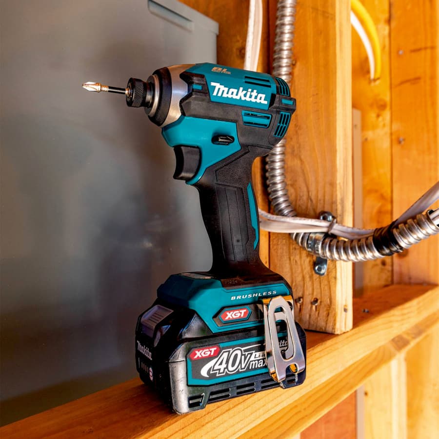 Makita Impact Driver 1/4" 40V max XGT® Lithium-Ion Cordless Brushless Motor, 1860 lbf.in of Torque, 2.5 Ah Battery Included - GDT02D, detail 7