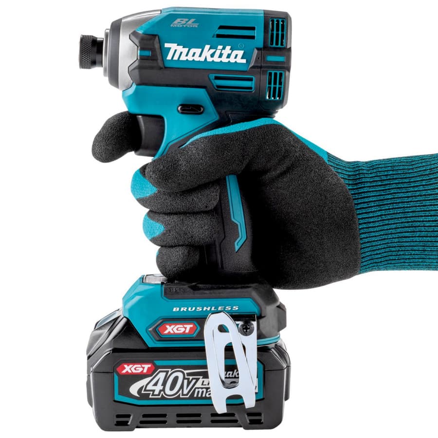 Makita Impact Driver 1/4" 40V max XGT® Lithium-Ion Cordless Brushless Motor, 1860 lbf.in of Torque, 2.5 Ah Battery Included - GDT02D, detail 9