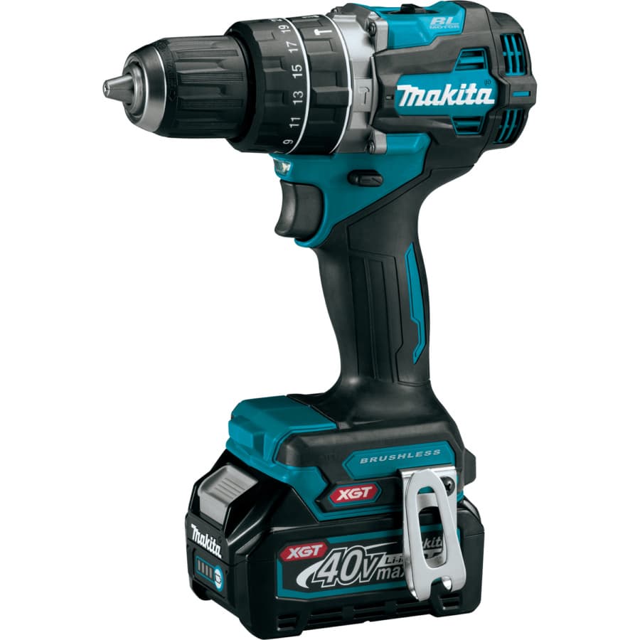 Makita Hammer Drill-Driver 40V max XGT® Lithium-Ion Cordless Brushless Motor, Variable Speed, (1)2.5 Ah Battery Included, GPH02D, detail 1