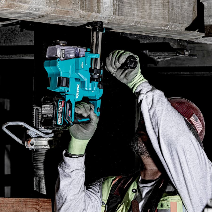 Makita 40 V Max XGT Brushless Cordless 13/16" SDS-PLUS AVT Rotary Hammer Kit with Dust Extractor/AFT/AWS Capable (2.5Ah), detail 1