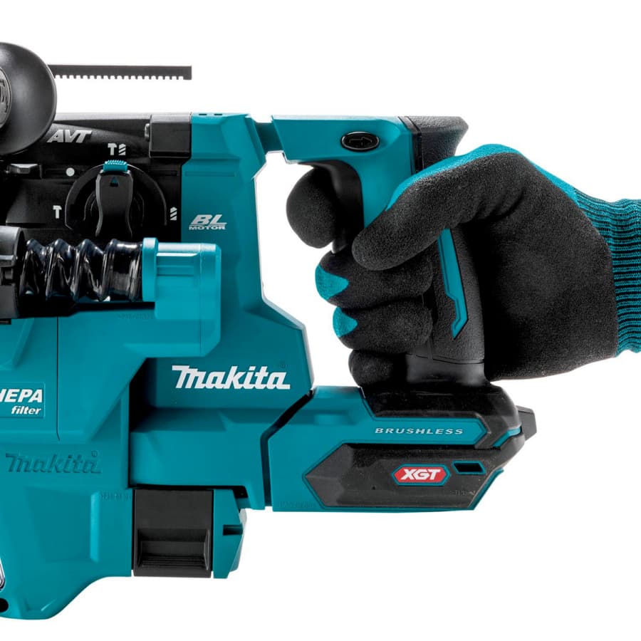 Makita 40 V Max XGT Brushless Cordless 13/16" SDS-PLUS AVT Rotary Hammer Kit with Dust Extractor/AFT/AWS Capable (2.5Ah), detail 10