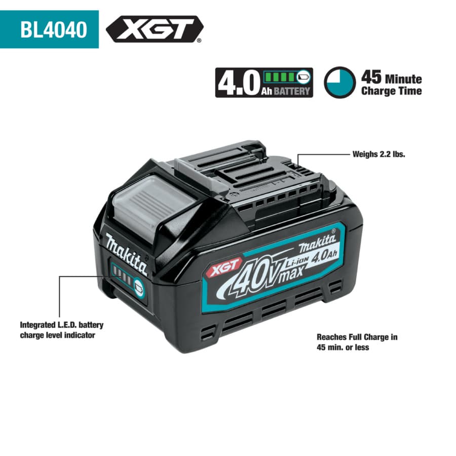 Makita 7-1/4" Circular Saw 5/8" Arbor 40V max XGT® Lithium-Ion Cordless Brushless Motor, 4.0 Ah Battery Included, GSC01M1, detail 4