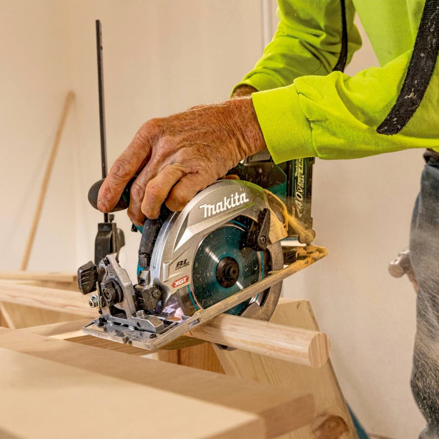 Makita 6-1/2" Circular Saw 5/8" Arbor with 40V max XGT® Lithium-Ion Cordless Brushless Motor, Bare Tool, Top handle, GSH05Z, detail 6