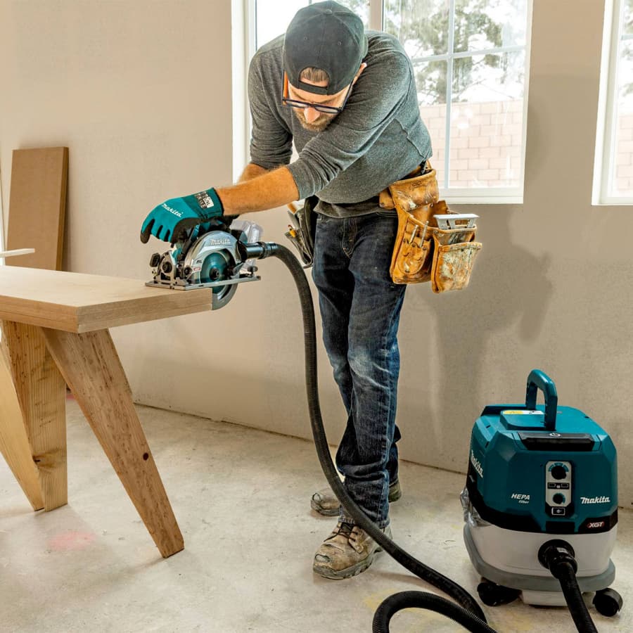 Makita 6-1/2" Circular Saw 5/8" Arbor with 40V max XGT® Lithium-Ion Cordless Brushless Motor, Bare Tool, Top handle, GSH05Z, detail 8