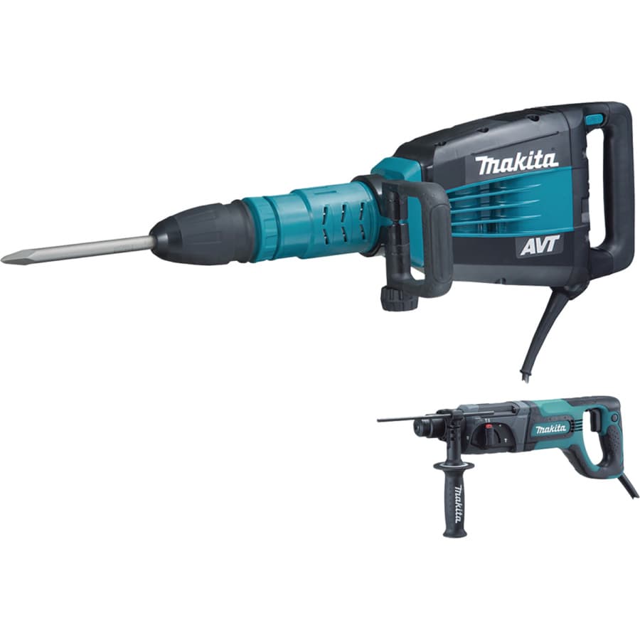 Makita SDS-MAX AVT Demolition Hammer 14A Corded Motor 102 dB, With Vibration Control and LED Work Light, - HM1214C, detail 1