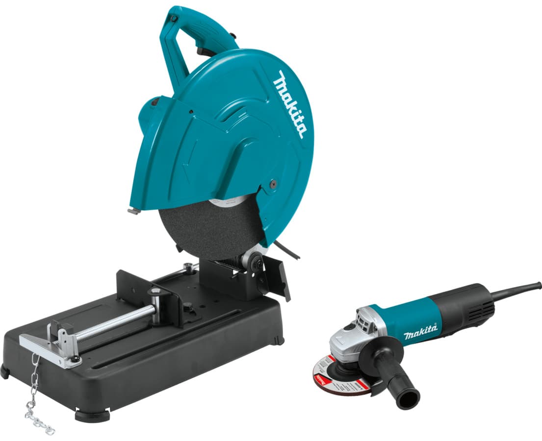 Makita 14" Cut‑Off Saw 1" Arbor with 15 A Corded Motor, LW1401, detail 1