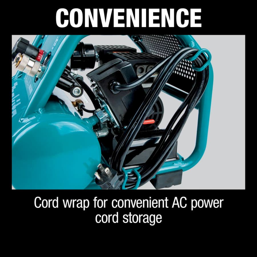 Makita Quiet Series Air Compressor 0.5 hp, 135 psi 2.8 A 58 dB - MAC100Q, detail 2