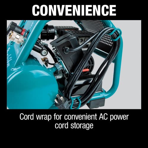 Makita Quiet Series Air Compressor 1 hp, 135 psi 7 A 60 dB - MAC210Q, detail 3