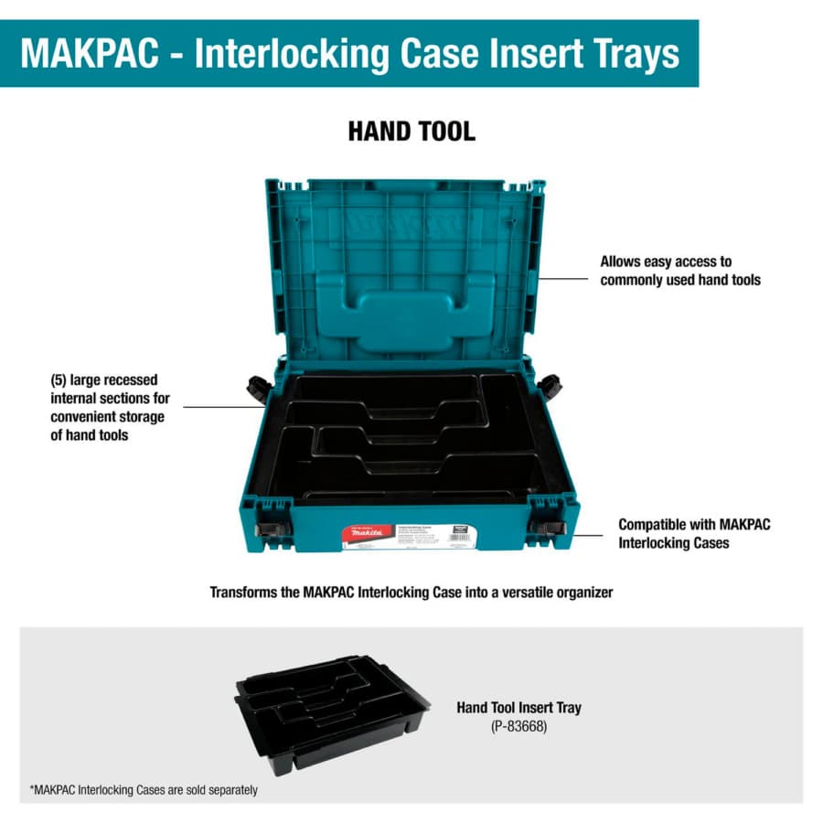 MAKPAC Interlocking Case Hand Tool Insert Tray, detail 2