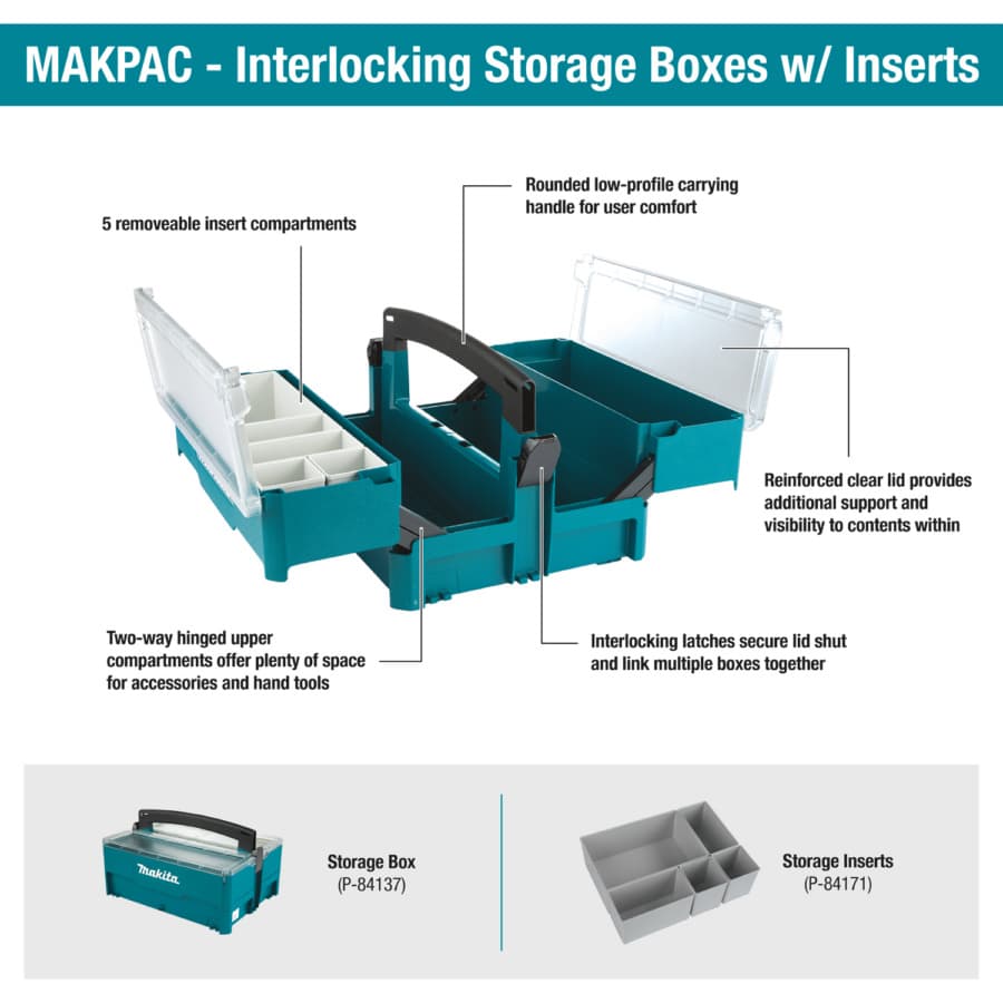 MAKPAC Interlocking Storage Box Insert (5/Pack), detail 1