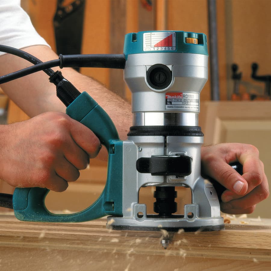 Makita Fixed Base Router 11A 2.25hp Corded Motor Variable Speed, - RD1101, detail 6