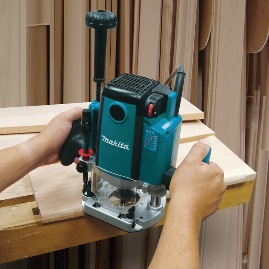 Makita Combination Plunge-Fixed Base Router 15A 3.25hp Corded Motor Variable Speed, - RP2301FC, detail 2