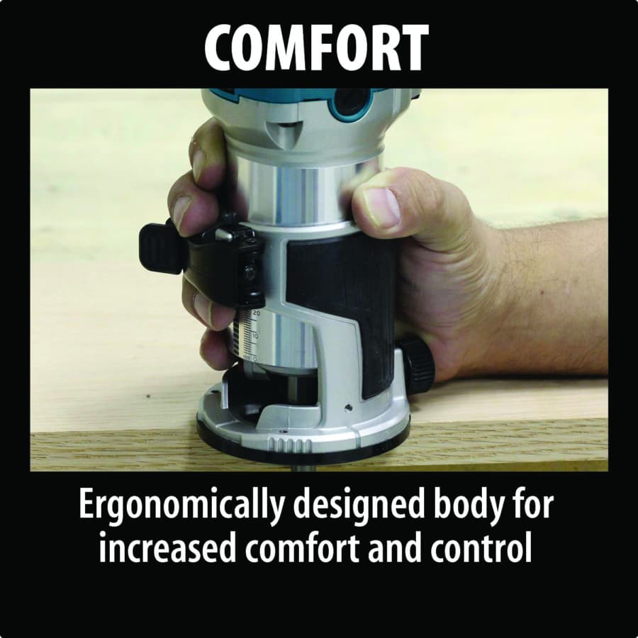 Makita Palm Router 6.5A 1.25hp Corded Motor Variable Speed, - RT0701C, detail 4