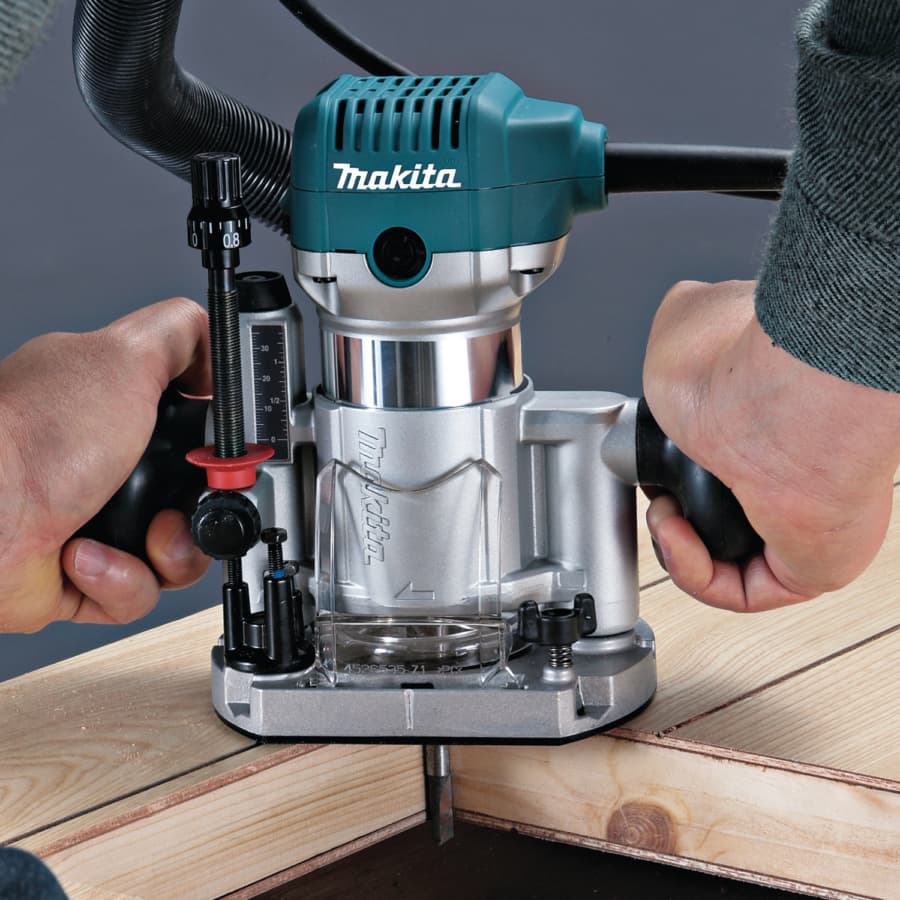 Makita Router, Compact Kit 6.5A 1.25hp Corded Motor Variable Speed, - RT0701CX3, detail 8